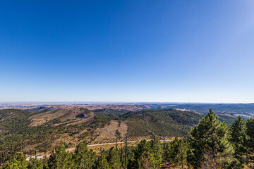 Fototapeta premium Scenic view from Mt. Coolidge at Custer State Park in South Dakota.