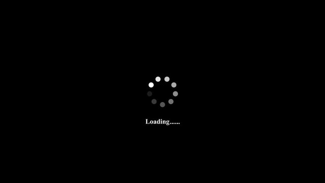 Animated of circle loading icon .Wheel loading concept icon. Animation of circle progress bar spinning animation. download animation Waiting symbol. Motion graphics of circle loading concept
