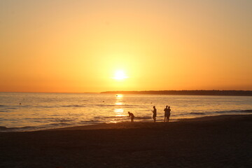 Fototapeta premium sunset at the beach