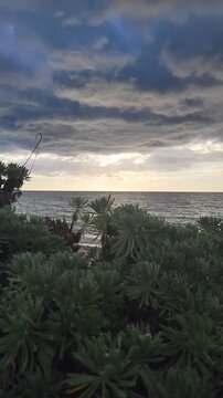 Dominican Republic beaches, including Bahia de las Aguilas, with stormy weather