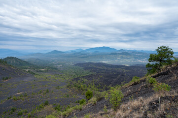 Obraz premium landscape on a volcanic region