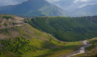 Mountain Road Dzhily With View