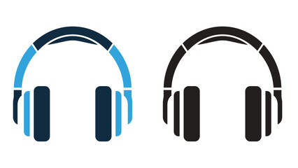 Headphones in two color schemes perfect for music listening and audio enjoyment.