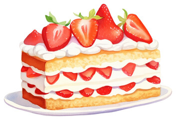 PNG Strawberry short cake border dessert fruit cream.
