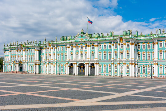 Winter Palace (State Hermitage museum) on Palace square, Saint Petersburg, Russia