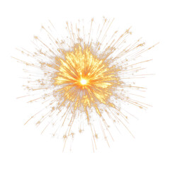 Fototapeta premium PNG Fireworks night celebration chandelier.