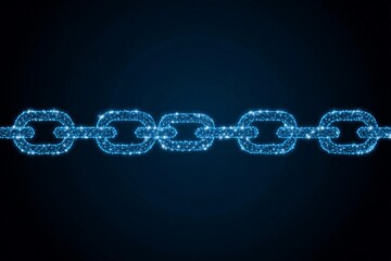 Digital chains represent tech connections