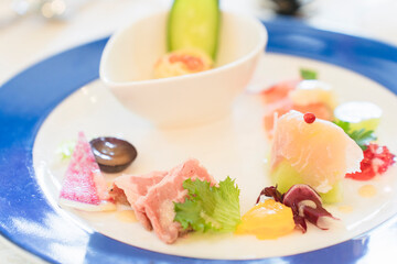 空の庭ウエディング 披露宴 前菜プレート