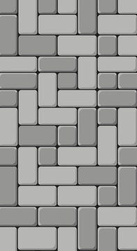 Contemporary Grey Stone Interlocking Pattern Seamless Design Element Background Digital Texture