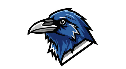Fototapeta premium Blue bird head illustration