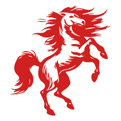 Chinese new year 2026 horse zodiac png element isolated on transparent background