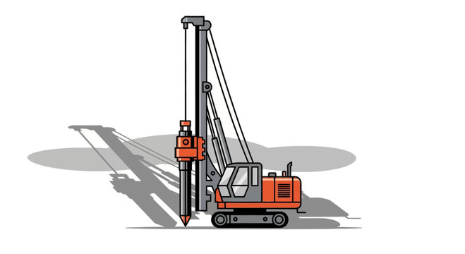 Heavy Duty Construction Pile Driver Machine Industrial Foundation Drilling Rig
