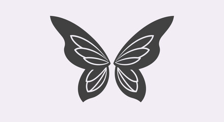 Fototapeta premium Butterfly wings graphic illustration