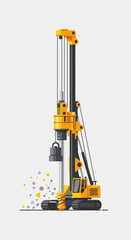 Industrial Earth Drilling Equipment For Large Scale Building Foundations Construction Work