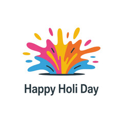 Colorful splash celebrating the joyous and vibrant hindu festival of happy holi day Vector, illustration