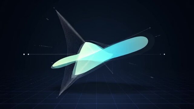 Abstract slide animation for startup presentations
