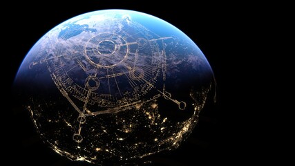 地球 　3DCGレンダリング © tsuneomp