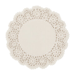 PNG Elegant lace paper doily design.
