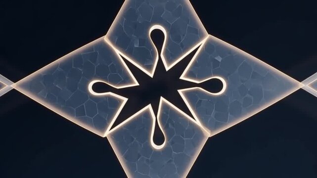 Abstract problem concept shown by fragmented shapes slowly aligning