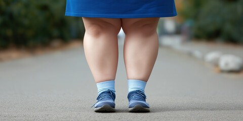 womans legs showing signs of lymph edema