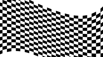 Black and white checkerboard background, for motorcycle and car racing. Editable vector