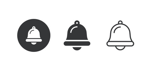 Fototapeta premium Bell and alarm icon. Multi series icon. Perfect pixel isolated on white background. Vector illustration