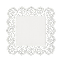 Obraz premium PNG Elegant lace square frame
