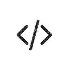 Sketch code icon design