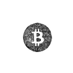 Sketch cryptocurrency icon design