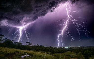 Storm clouds, lightning, dark clouds, stormy sky, dark sky with clouds, dark clouds, storm coming.