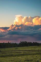 Sunset and summer storms