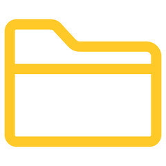 Obraz premium Flat Colored Folder Icon for Document Management System