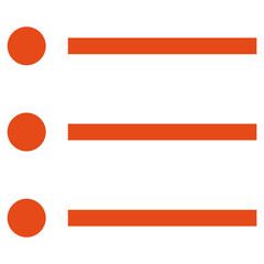 Fototapeta premium Flat Colored Menu Icon for Mobile App Navigation