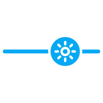 Flat Colored Brightness Icon for Display Settings