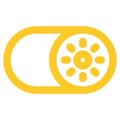 Fototapeta premium Flat Colored Light Mode Icon for Visual Interface Display