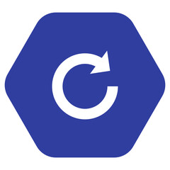 Flat Colored System Update Icon for Software Maintenance