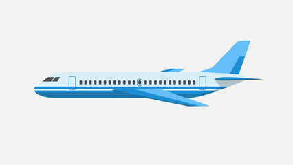 Commercial Airplane Flying Through the Air. © Telo