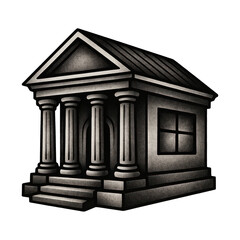 Naklejka premium PNG Classical architecture with columns.