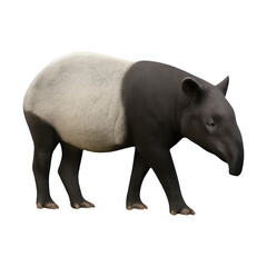 Obraz premium PNG Realistic tapir animal illustration.