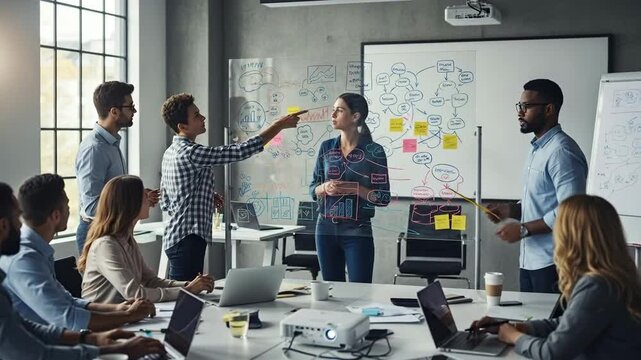 Leading Team Collaboration in a Modern Office Setting