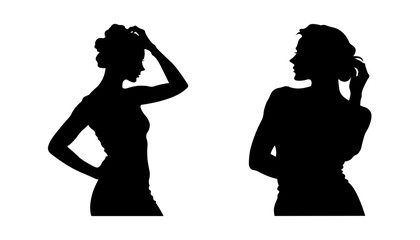 silhouette of a woman