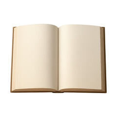 PNG Open blank book pages.