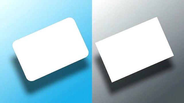Blank Business Cards Mockup Duo - Modern Design Clean Template.