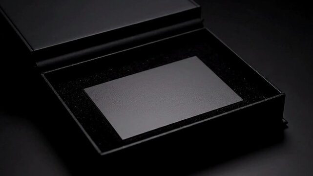 Luxury Black Box with Empty Space Premium Packaging Gift Box.