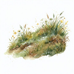 A mound of grass
