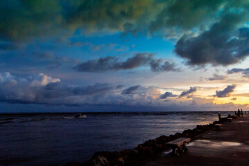 Fototapeta premium Early Morning at Jetty Park, Fort Pierce, Florida