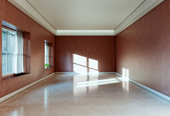 Large luxury modern bright interiors Living room mockup illustration 3D rendering Digitally Generated Image