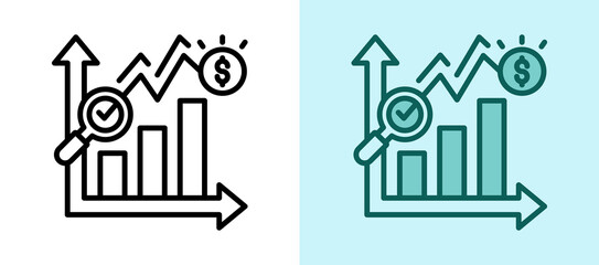 Market Surge whitegreen icon © Littlestar23