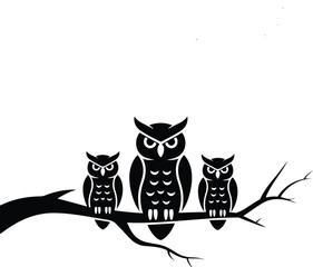 Cute cartoon illustration of a black cat with a mouse character