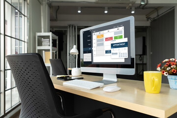 Online applointment booking calendar for modish regristration on the internet website